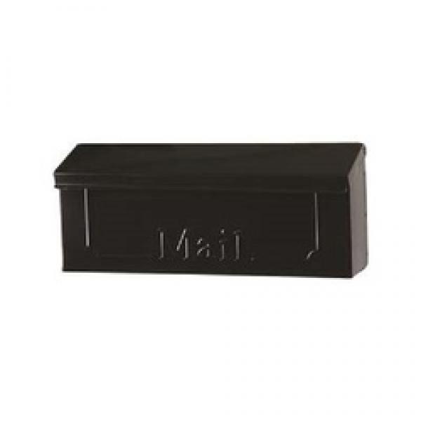 Gibraltar Mailboxes THHB0000 Horizontal Mailbox, Steel, Galvanized, Black,