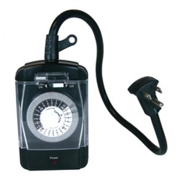 PowerZone TNO24111 Electromechanical Timer, 15 A, 125 V, 1875 W, 1 -Outlet,