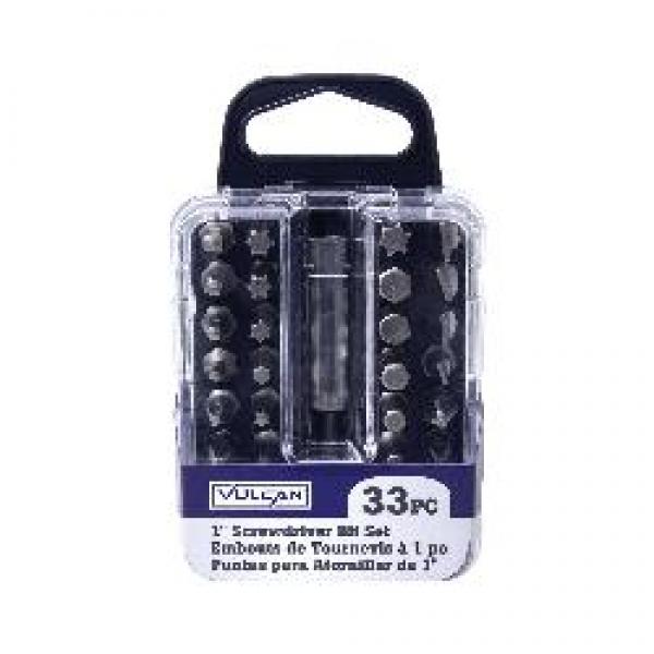 Vulcan 386360OR Screwdriver Bit Set, 33-Piece, Satin