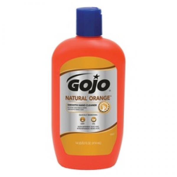 GOJO 0947-12 Hand Cleaner, Liquid, Citrus, 14 oz Squeeze Bottle
