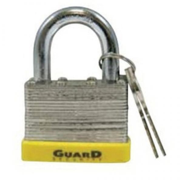GUARD SECURITY 764 Laminated Padlock, Keyed Alike Key, Standard Shackle,