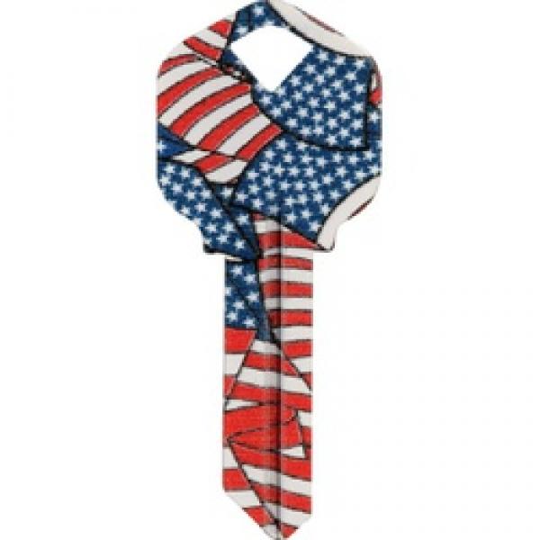 HILLMAN WacKey 89866 Key Blank, Brass, Nickel-Plated, For: Kwikset/66 KW1