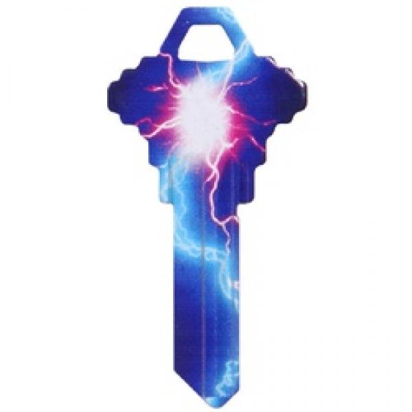 HILLMAN WacKey 87192 Key Blank, Brass, Nickel-Plated, For: Schlage/68 SC1