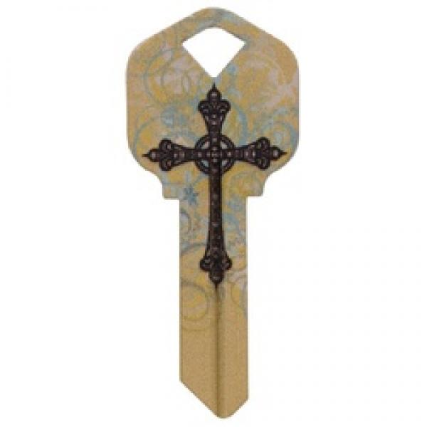 HILLMAN WacKey 87196 Key Blank, Brass, Nickel-Plated, For: Kwikset/66 KW1