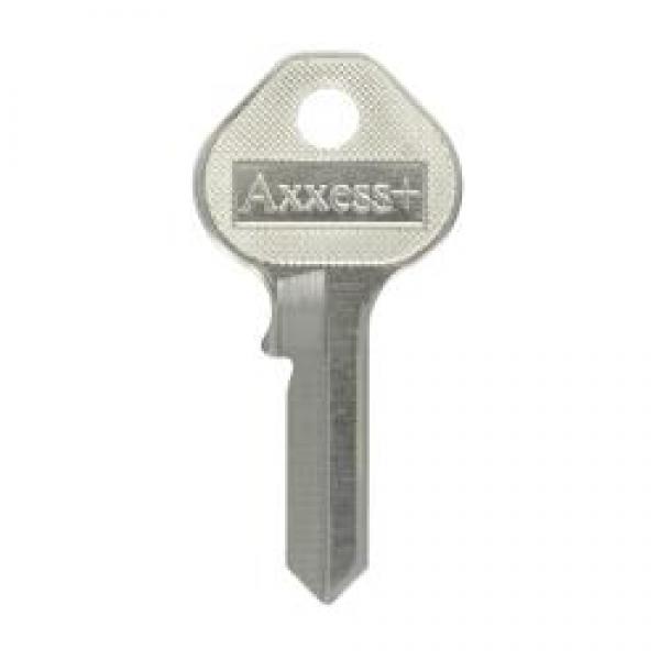 HILLMAN 87554 Key Blank, Brass, Nickel-Plated