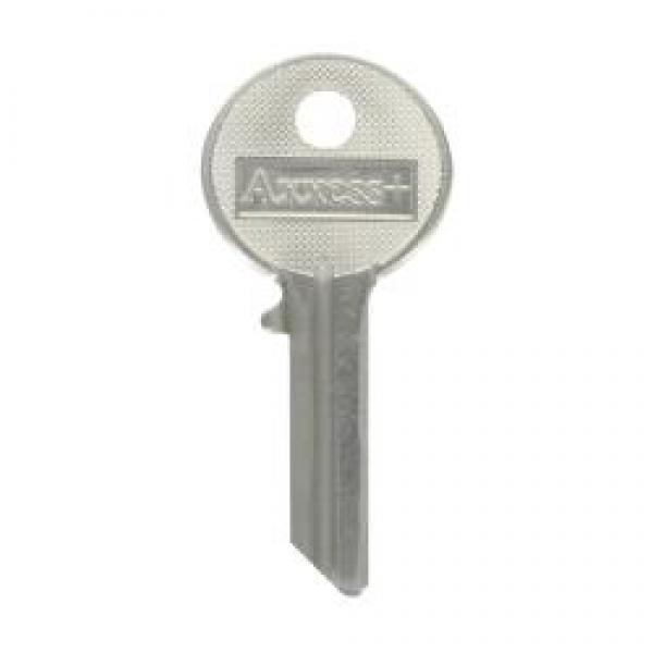 HILLMAN 87555 Key Blank, Brass, Nickel-Plated, For: Yale Locks