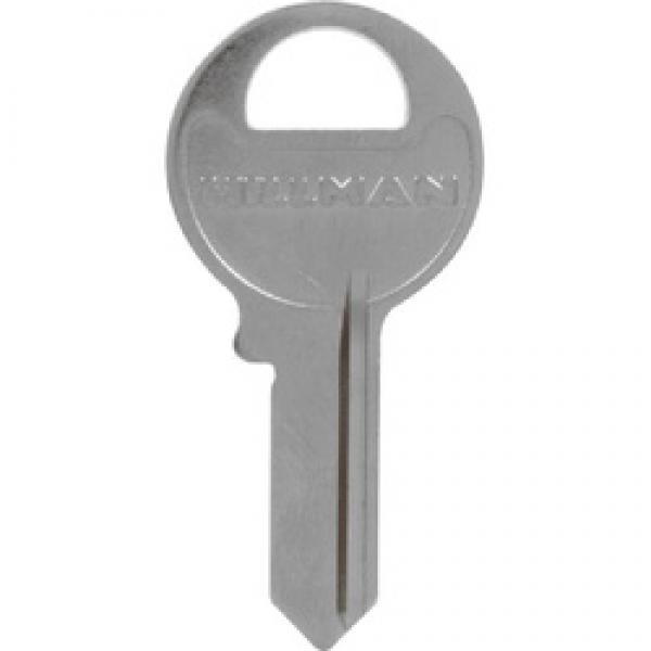 HILLMAN 88051 Key Blank, Brass, Nickel-Plated, For: Master Padlocks