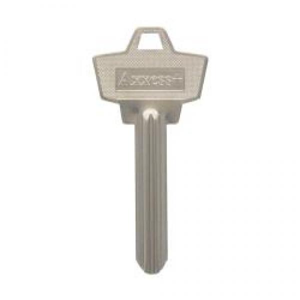 HILLMAN 88063 Key Blank, Brass, Nickel-Plated