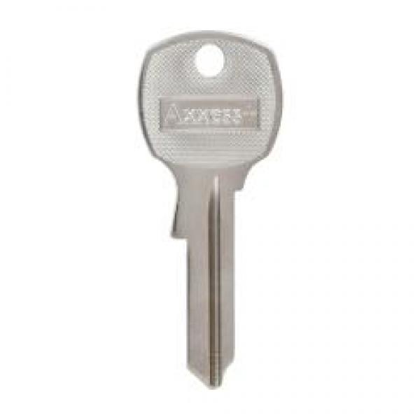 HILLMAN 88530 Key Blank, Brass, Nickel-Plated, For: National Locks