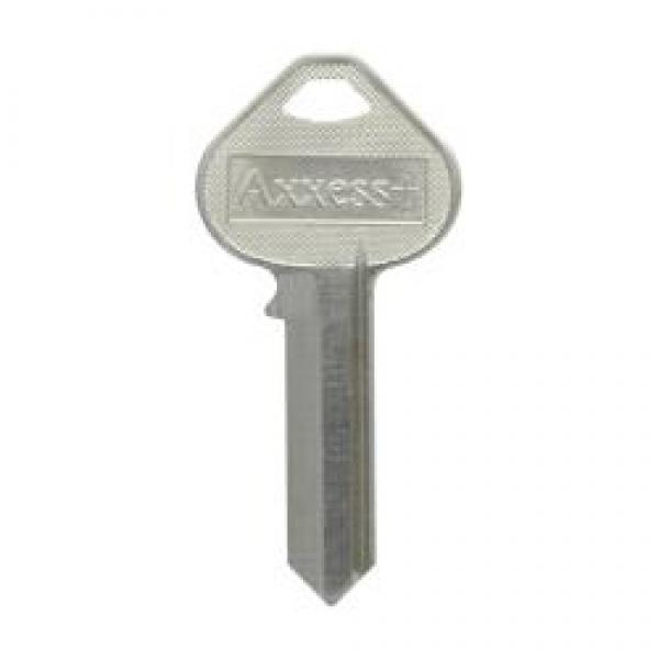 HILLMAN 88075 Key Blank, Brass, Nickel-Plated, For: Corbin Russwin Locks