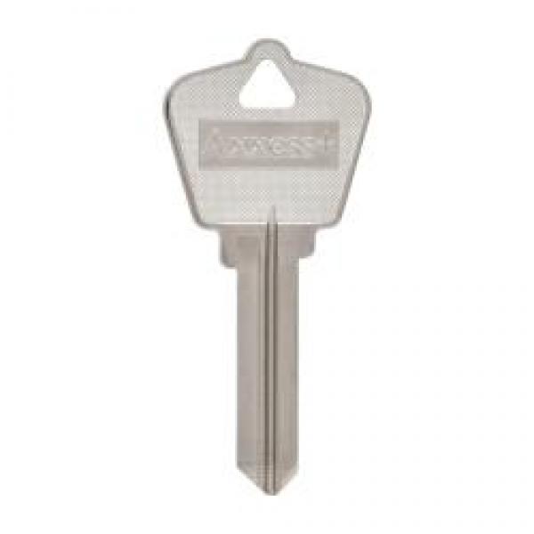 HILLMAN 88536 Key Blank, Brass, Nickel-Plated, For: Arrow Locks