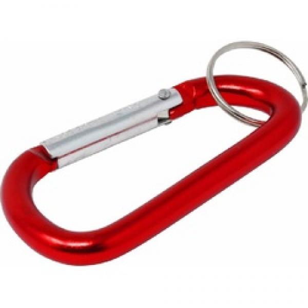 HILLMAN 701287 Carabiner Clip, 1 in Dia Ring, Steel, Red