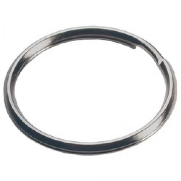 HILLMAN 701406 Key Ring, Split Ring, 1-1/2 in Ring, Nickel-Plated