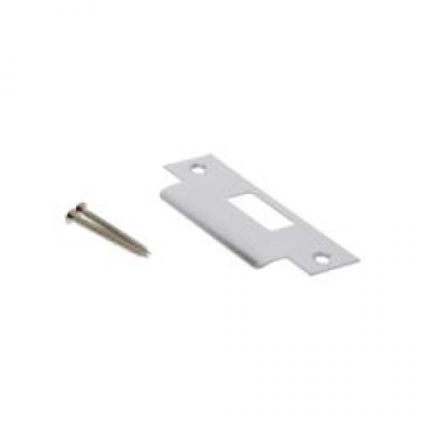 World and Main 58151 Deadbolt Strike Plate, Steel, Chrome