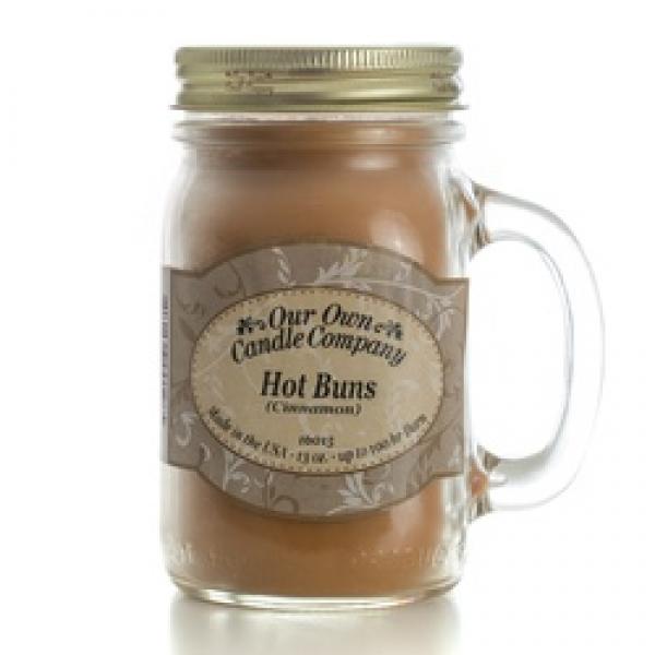 Our Own Candle Company SIC1-CI Scented Candle, Hot Buns Cinnamon Fragrance,