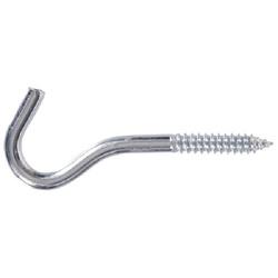 Hardware Essentials 321806 Screw Hook, 4-1/2 in L, Zinc-Plated