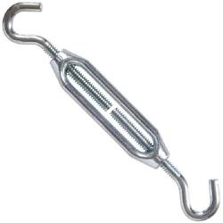 HILLMAN 321920 Turnbuckle, 90 lb Working Load, 1/4-20 Thread, Hook, Hook,