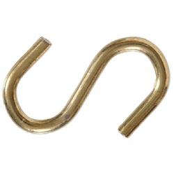 Hardware Essentials 322138 S-Hook, 100 lb Working Load, 1/4 in Dia Wire,