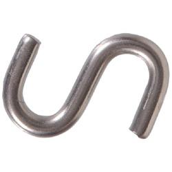 Hardware Essentials 322146 S-Hook, 135 lb Working Load, 1/4 in Dia Wire,