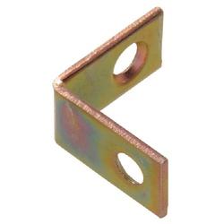 Hardware Essentials 851156 Corner Brace, Steel, Yellow Zinc Dichromate