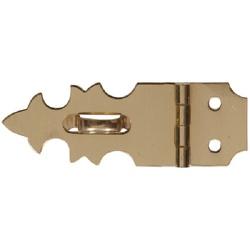 Hardware Essentials 851421 Decorative Hasp, 1-7/8 in L, Brass, Bright