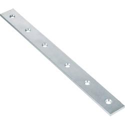 Hardware Essentials 851491 Mending Plate, 12 in L, 1-1/8 in W, Steel, Zinc