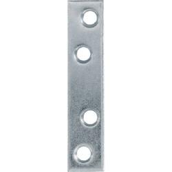 Hardware Essentials 851497 Mending Plate, 3 in L, 5/8 in W, Steel, Zinc