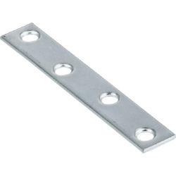 Hardware Essentials 851498 Mending Plate, 4 in L, 5/8 in W, Steel, Zinc