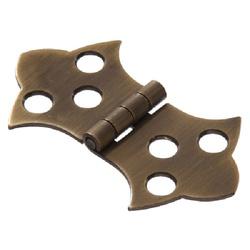 Hardware Essentials 851590 Decorative Hinge, Brass, Antique Brass, Flush