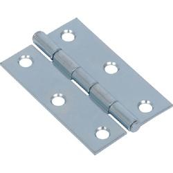 Hardware Essentials 851723 Door Hinge, Zinc-Plated, Fixed Pin, Screw