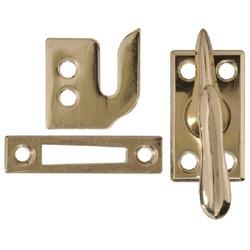 Hardware Essentials 851775 Window Latch, Steel, Brass