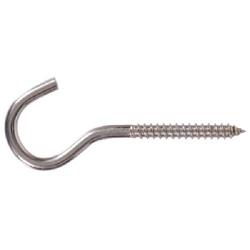 Hardware Essentials 851879 Screw Hook, 4-1/4 in L, Stainless Steel