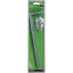 Hardware Essentials 851923 Cane Bolt, 12 in L Bolt, Steel, Zinc