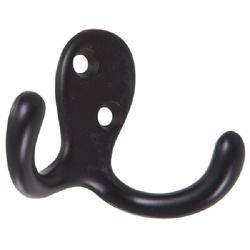 Hardware Essentials 852294 Double Cloth Hook, Oil-Rubbed Bronze