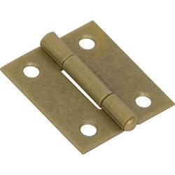 Hardware Essentials 852587 Door Hinge, Brass, Removable Pin, Screw Mounting,