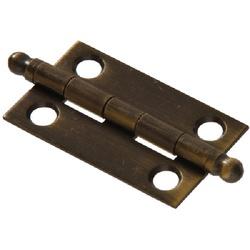 Hardware Essentials 853001 Ball Tipped Hinge, Antique Brass