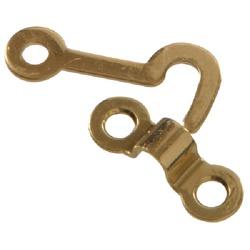 Hardware Essentials 853010 Decorative Hook and Staple, Brass, Brass
