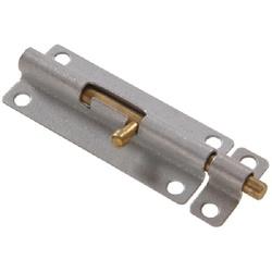 Hardware Essentials 853110 Barrel Bolt, 5 in L Bolt, Brass, Galvanized