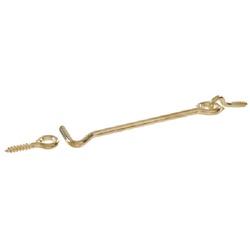 Hardware Essentials 852771 Gate Hook and Eye Latch, Brass