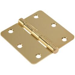 Hardware Essentials 852787 Door Hinge, Brass, Full-Mortise Mounting