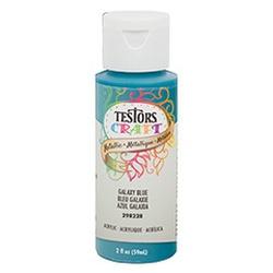 TESTORS 297498 Craft Paint, Metallic, Galaxy Blue, 2 oz, Bottle