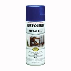 RUST-OLEUM STOPS RUST 7251830 Metallic Spray Paint, Metallic, Cobalt Blue,