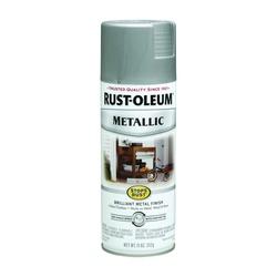RUST-OLEUM STOPS RUST 7277830 Metallic Spray Paint, Metallic, Matte Nickel,