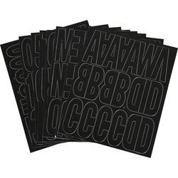 HILLMAN 847004 Letters and Numbers, 2 in H Character, 3/4 in W Character,