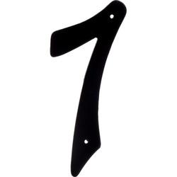 HILLMAN 841630 House Number, Character: 7, 4 in H Character, Black