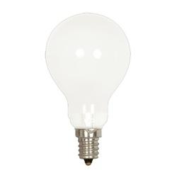 Satco S2743 Incandescent Bulb, 60 W, A15 Lamp, Candelabra E12 Lamp Base, 700