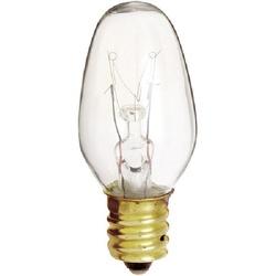 Satco S4725 Incandescent Bulb, 7 W, C7 Lamp, Candelabra E12 Lamp Base, 35