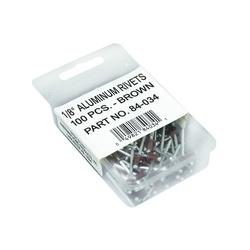 Amerimax 84034 Gutter Rivet, 1-1/2 in L, Aluminum