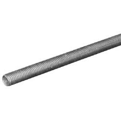 Steelworks 11038 Threaded Rod, 3/4-10 Thread, 6 ft L, Steel, Zinc-Plated,