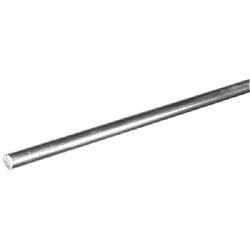 Steelworks 11270 Rod, 1/4 in Dia, 3 ft L, Steel, Aluminum